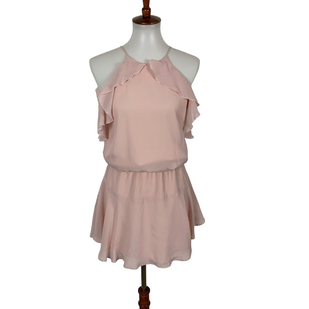 Karina Grimaldi Revolve Women's Dress Small Pink Silk Viscose